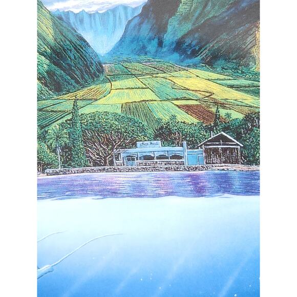 Underwater Paradise Chez Paul Dolphin Year 1991 Porcelain 8" Plate Wall Decor - Picture 3 of 14